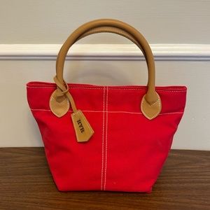 Lillian Vernon Red Cotton Handbag
